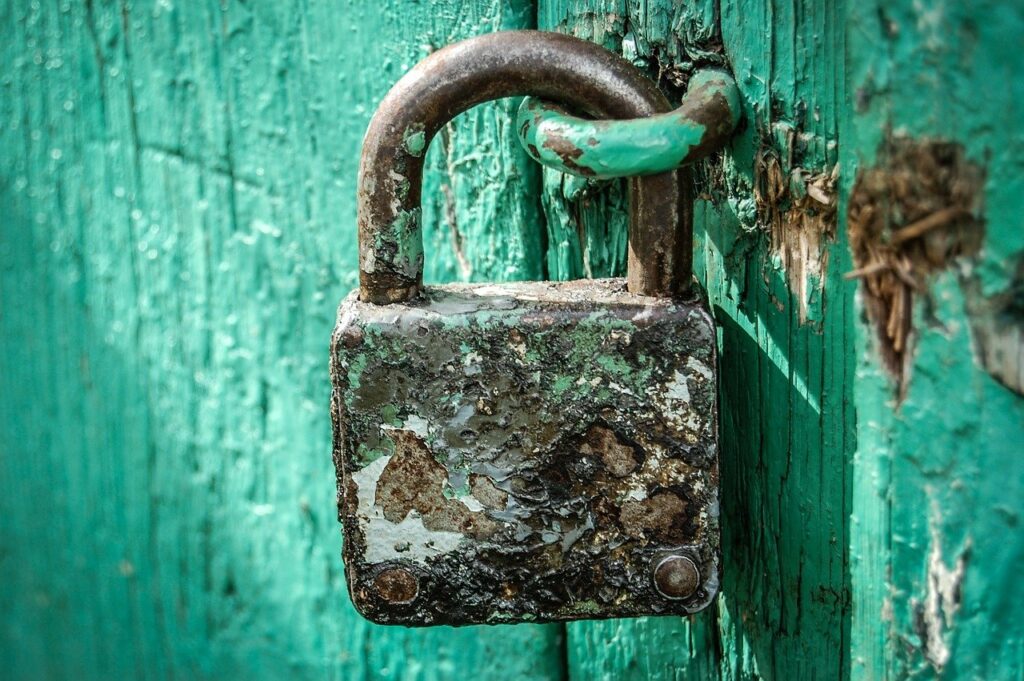 locked secured padlock
