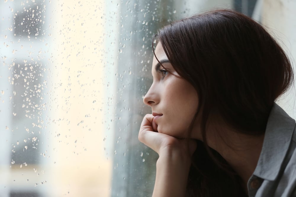 Seasonal affective disorder depression woman