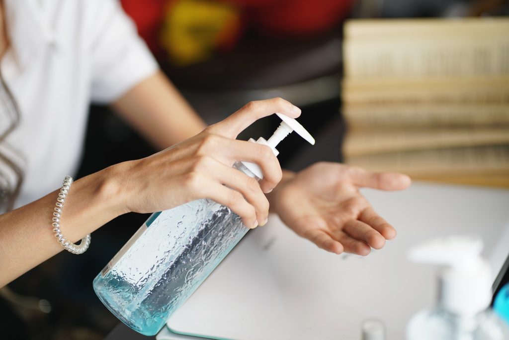 Use hand sanitizer to avoid symptoms of Coronavirus