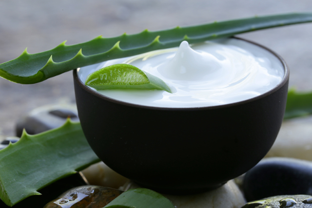 aloe vera cream, relief from skin conditions like psoriasis