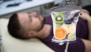Man receives IV vitamin therapy