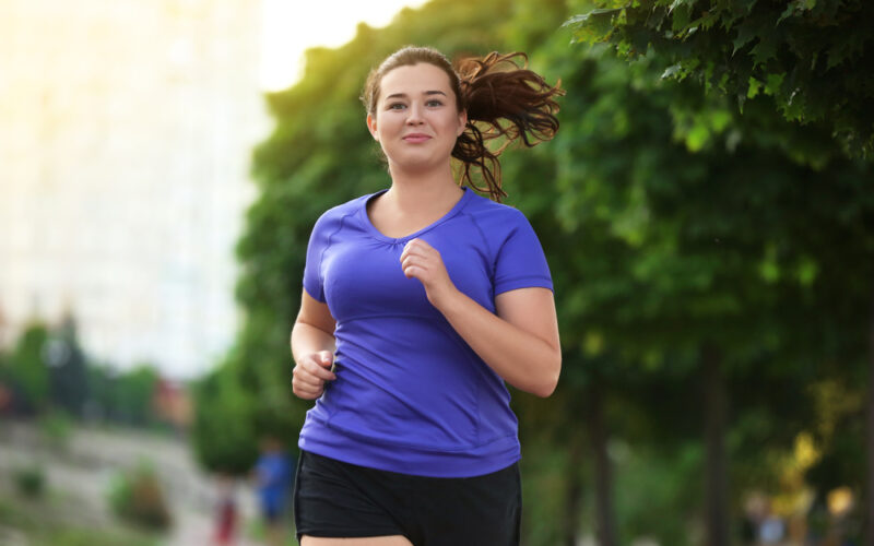 woman running after losing weight on semaglutide