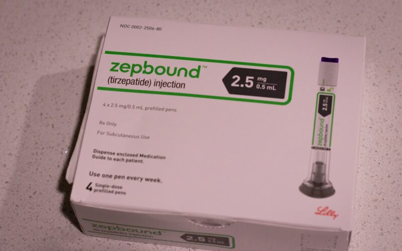 Zepbound box with injection pen inside