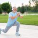 Older Man enjoying an outdoor workout