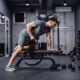 Man doing strength training at a gym