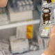 Lots of medication in a fridge