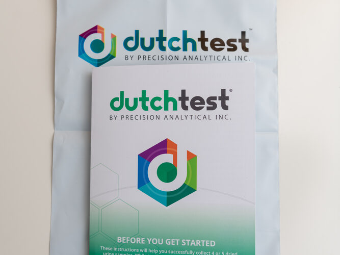 Dutch test packaging laid on table