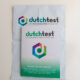 Dutch test packaging laid on table