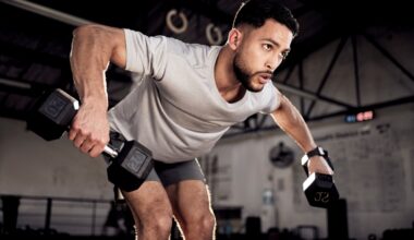 man working out using sermorelin for aging and muscle growth