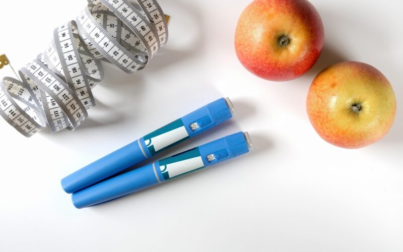 Liraglutide injection pen or cartridge pen. Medical equipment for injections.