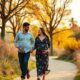 pregnant-woman-romantic-nature-walk-with-husband