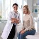 Woman having consultation with doctor since she's interested in startiing prescription mounjaro.
