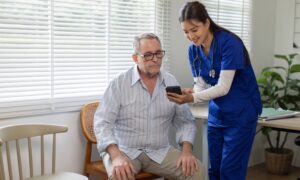 Man Learning From Doctor How Long Acarbose Stays In Your System And What It Means